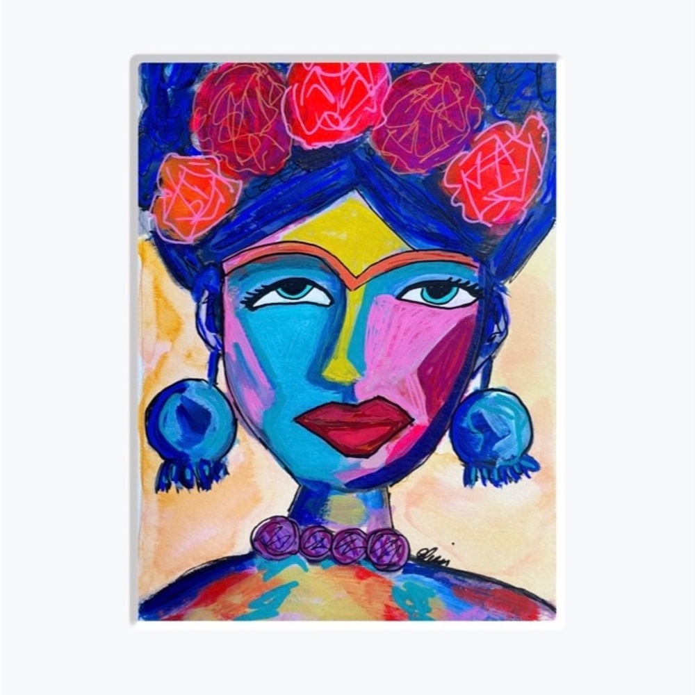 Frida Kahlo inspired Original Artwork by Elisa